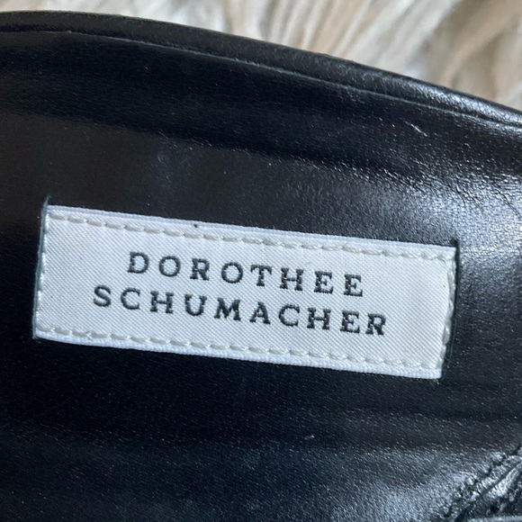 Dorothee Schumacher Brown Leather Studded Block Heel Slide Sandals EUC Size 39 - Picture 11 of 12